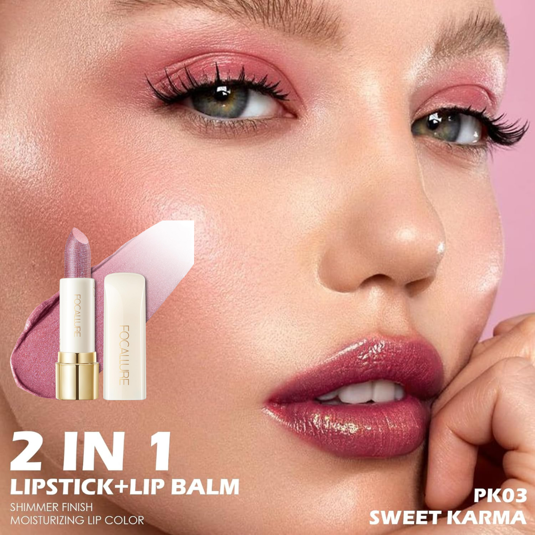 FOCALLURE Sparkle Lipstick Pack of 3 | Multi-Purpose Lipstick, Eyeshadow & Highlighter