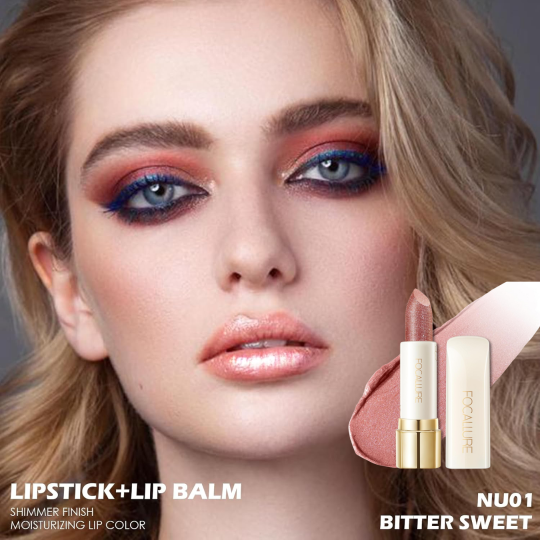 FOCALLURE Sparkle Lipstick Pack of 3 | Multi-Purpose Lipstick, Eyeshadow & Highlighter