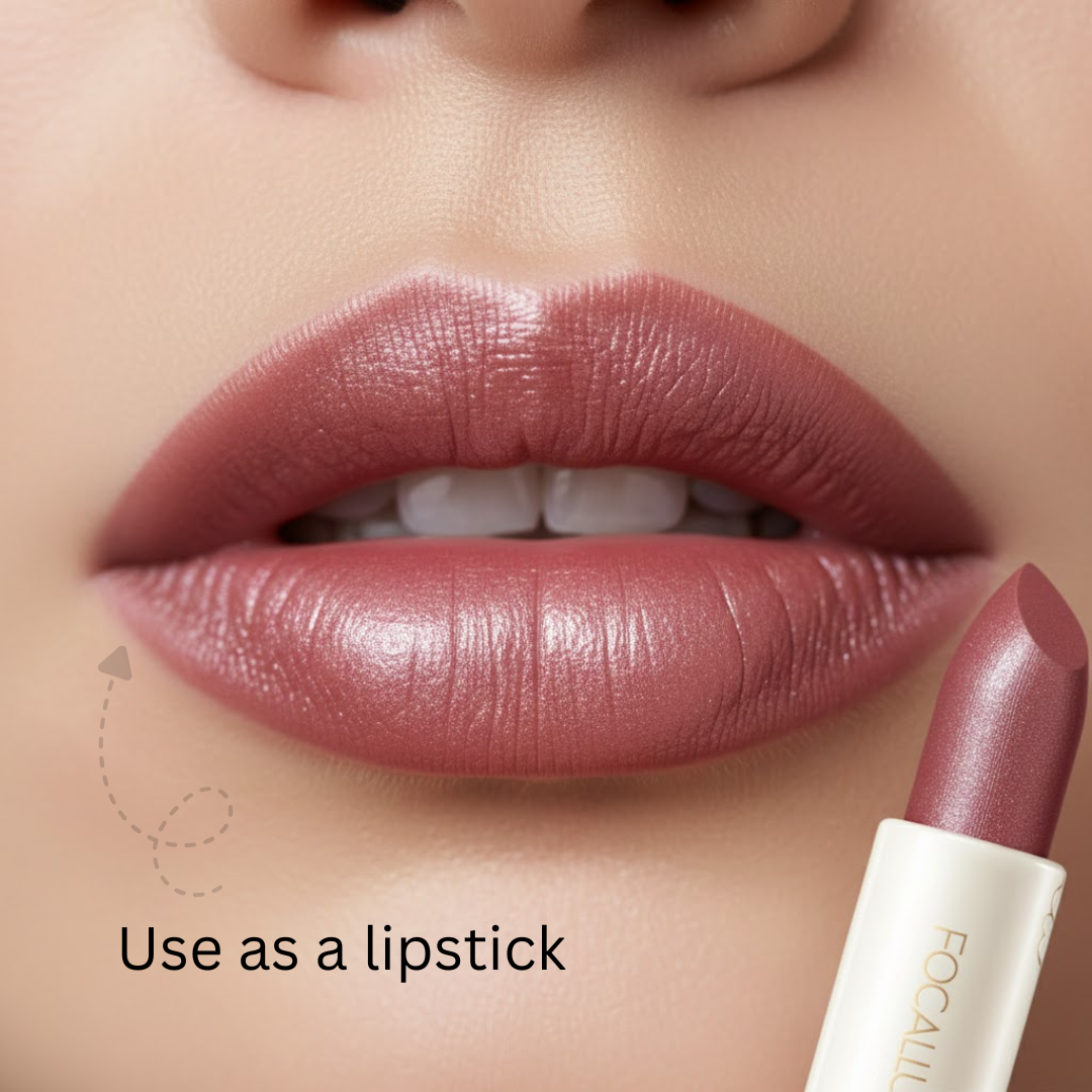 FOCALLURE Sparkle Lipstick Pack of 3 | Multi-Purpose Lipstick, Eyeshadow & Highlighter